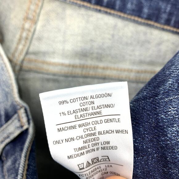 Hudson Rex Raw Edge Jean Shorts Mens Size 32 Medium Wash Stretch Denim - Picture 7 of 7